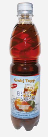 Grokj Topp — Eistee Pfirsich Produktbild Grokj Topp Eistee Pfirsich