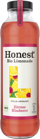 Honest Limo — Bio Zitrone Himbeere Produktbild Honest Limo Bio Zitrone Himbeere