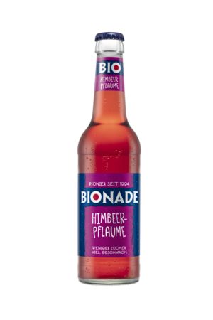 Bionade — Himbeer-Pflaume Produktbild Bionade Himbeer-Pflaume