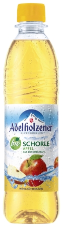 Adelholzener Bio Apfelschorle — 50% Apfel-Direktsaft Produktbild Adelholzener Bio Apfelschorle 50% Apfel-Direktsaft