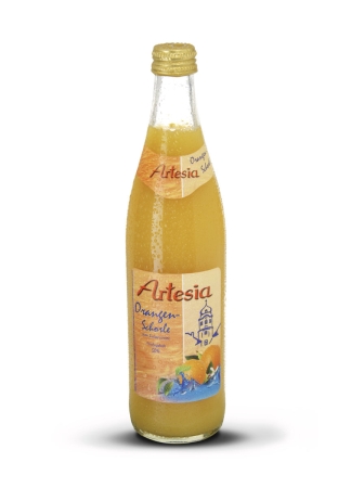 Produktbild Artesia Orangen-Schorle Fruchtgehalt 50%
