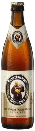 Franziskaner — Hefe-Weissbier Naturtrüb Produktbild Franziskaner Hefe-Weissbier Naturtrüb