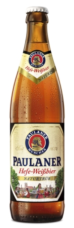Paulaner — Hefe-Weißbier Naturtrüb Produktbild Paulaner Hefe-Weißbier Naturtrüb